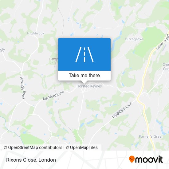 Rixons Close map