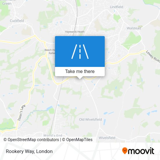 Rookery Way map