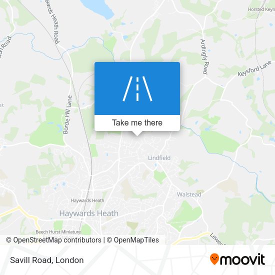 Savill Road map