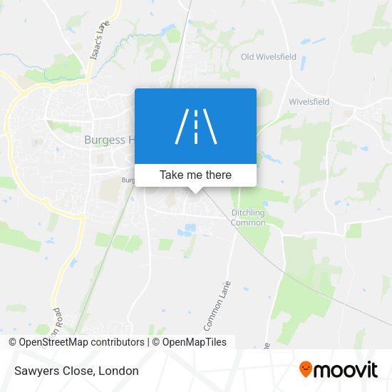 Sawyers Close map
