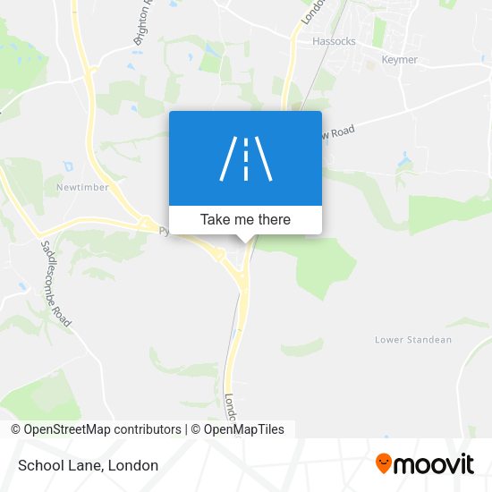 School Lane map