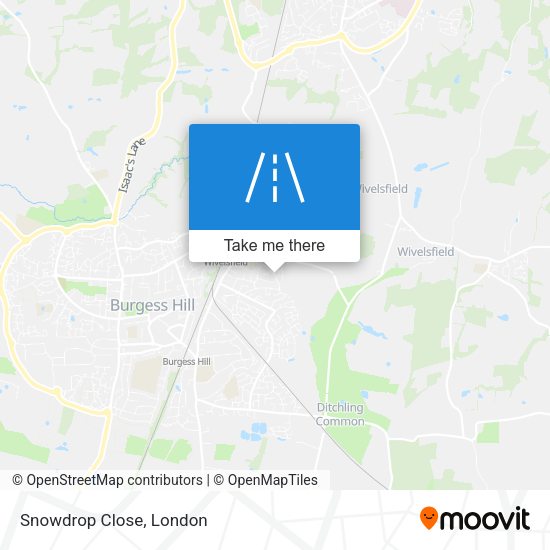 Snowdrop Close map