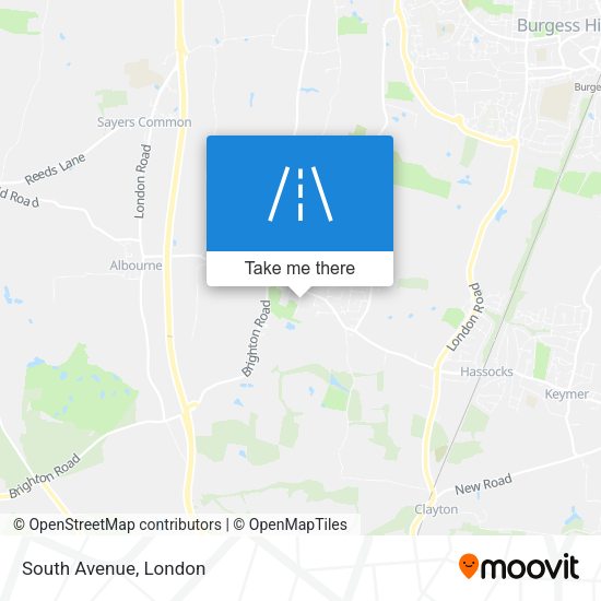 South Avenue map