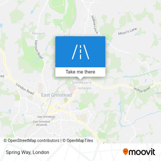 Spring Way map