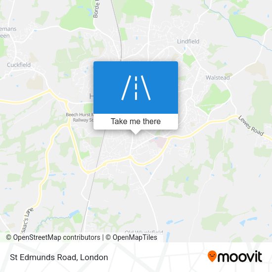 St Edmunds Road map