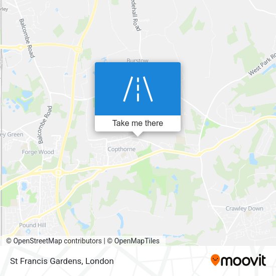 St Francis Gardens map