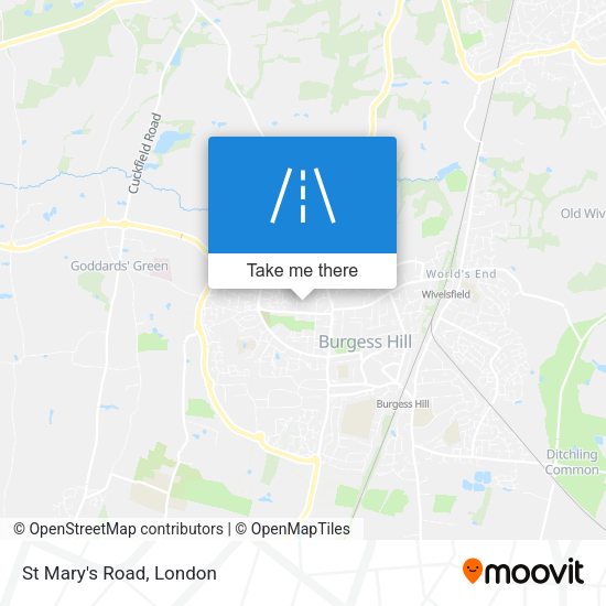St Mary's Road map