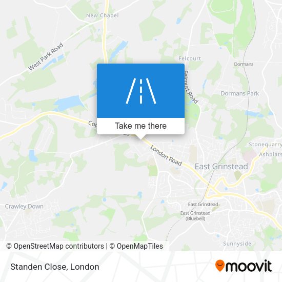 Standen Close map