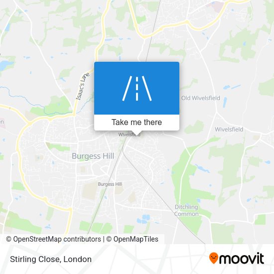 Stirling Close map