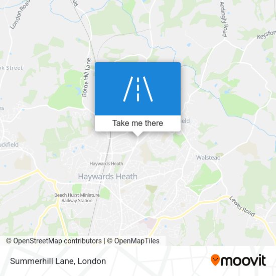 Summerhill Lane map