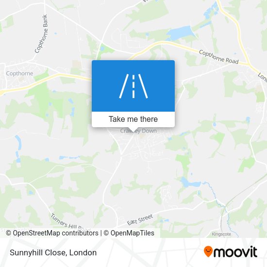 Sunnyhill Close map