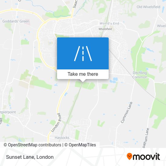 Sunset Lane map