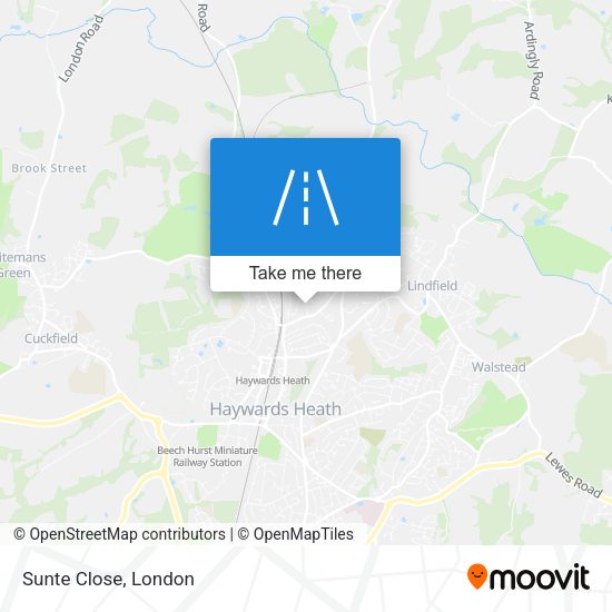 Sunte Close map