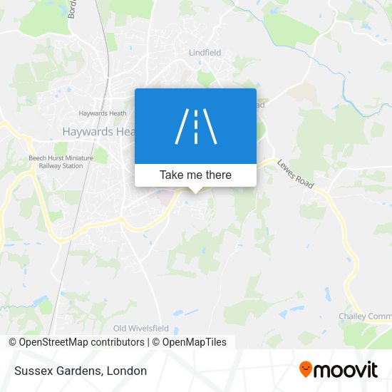Sussex Gardens map