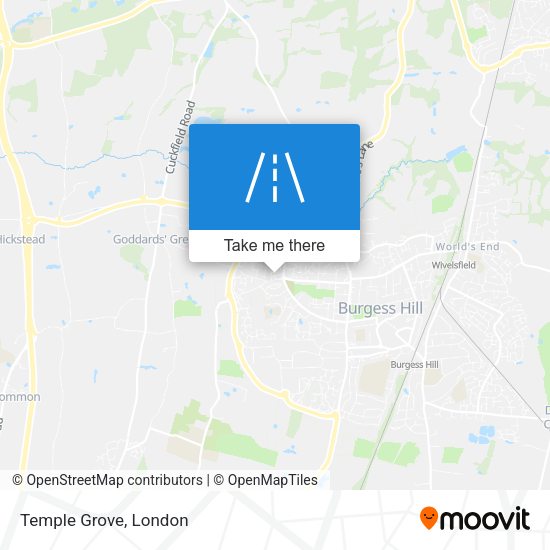 Temple Grove map