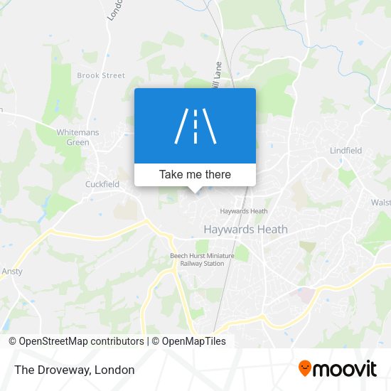 The Droveway map