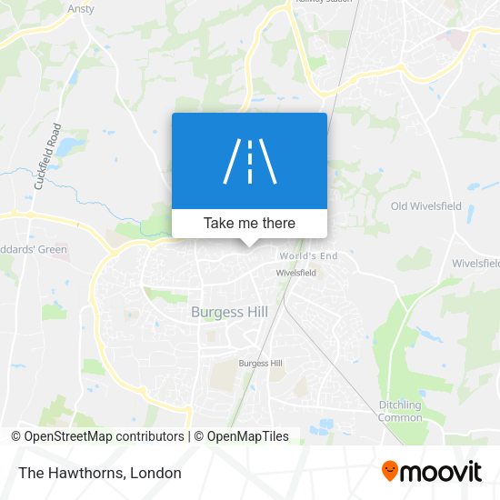 The Hawthorns map