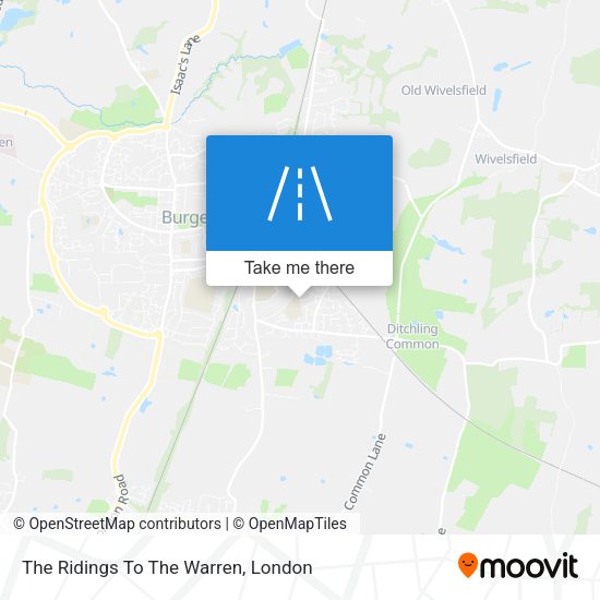 The Ridings To The Warren map