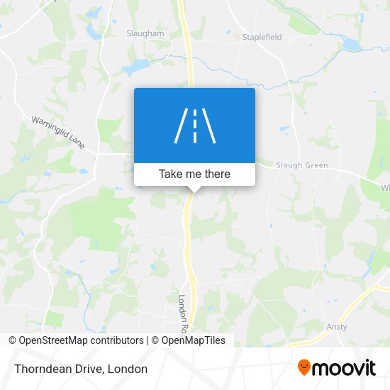 Thorndean Drive map