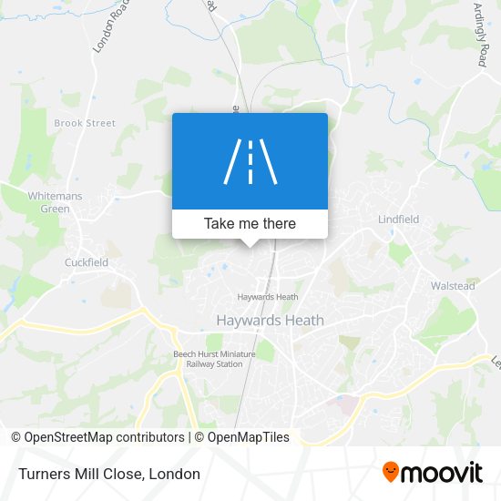 Turners Mill Close map