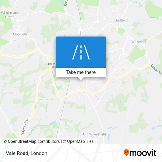 Vale Road map
