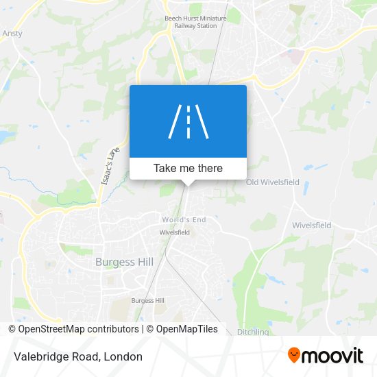 Valebridge Road map