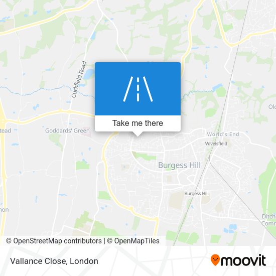 Vallance Close map
