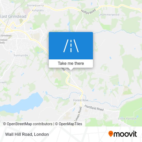 Wall Hill Road map