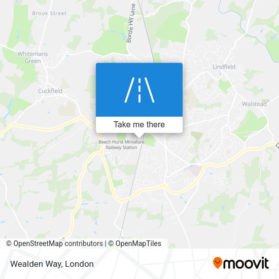 Wealden Way map
