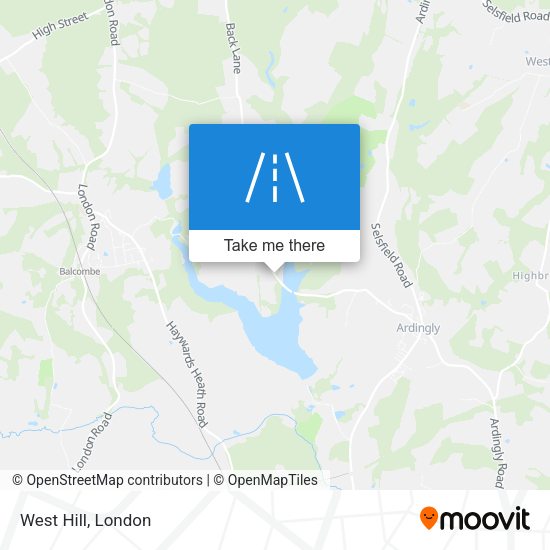 West Hill map
