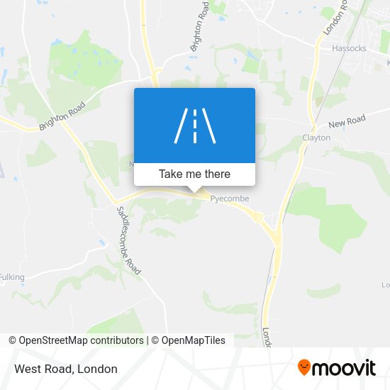 West Road map
