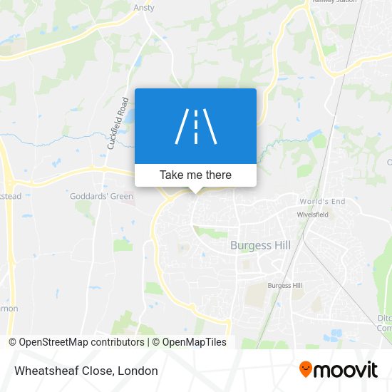 Wheatsheaf Close map