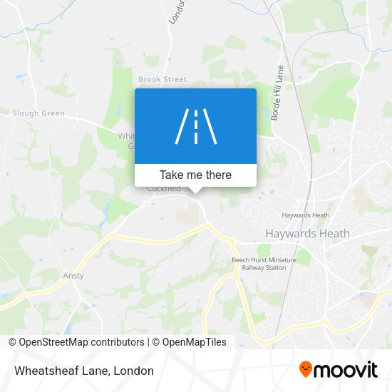 Wheatsheaf Lane map