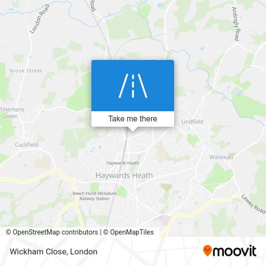 Wickham Close map