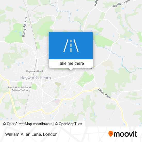 William Allen Lane map