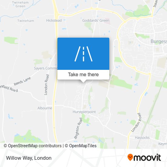 Willow Way map