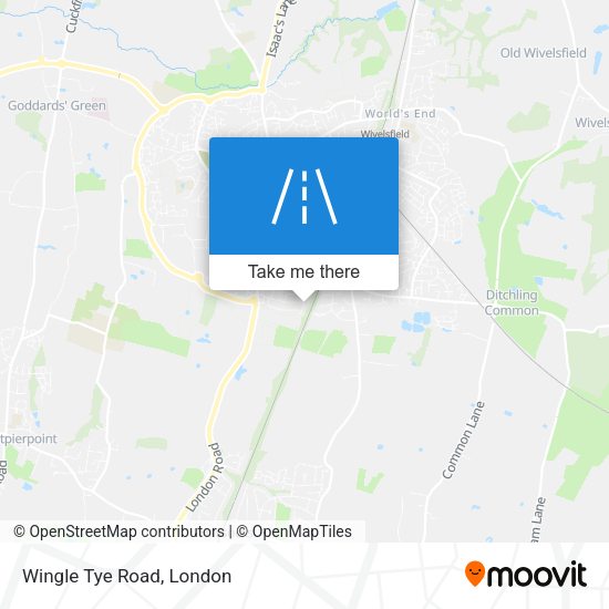Wingle Tye Road map