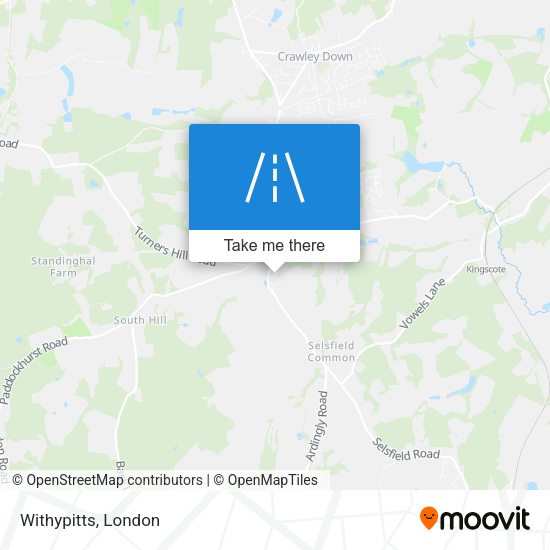 Withypitts map