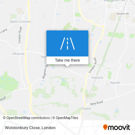 Wolstonbury Close map