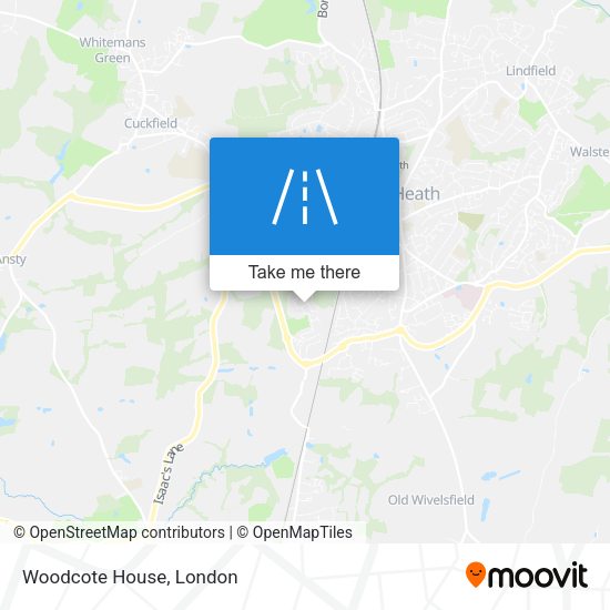 Woodcote House map
