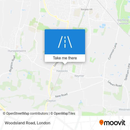 Woodsland Road map