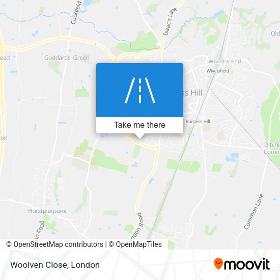 Woolven Close map
