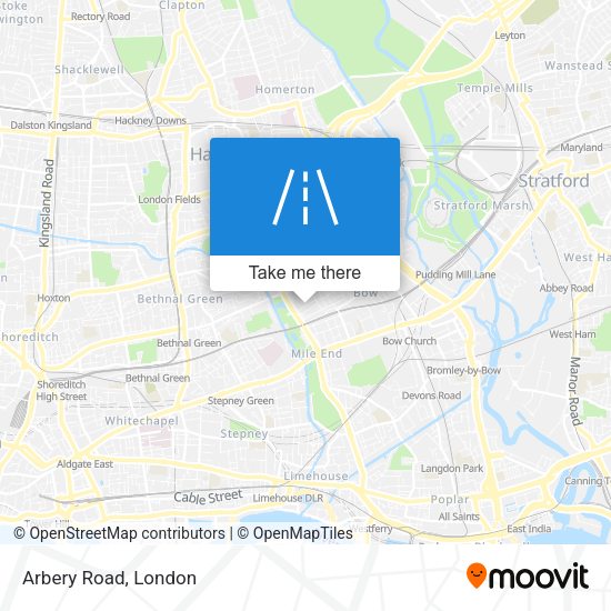 Arbery Road map