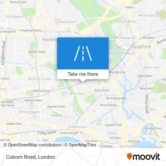 Coborn Road map