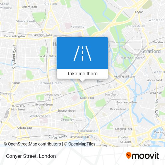 Conyer Street map