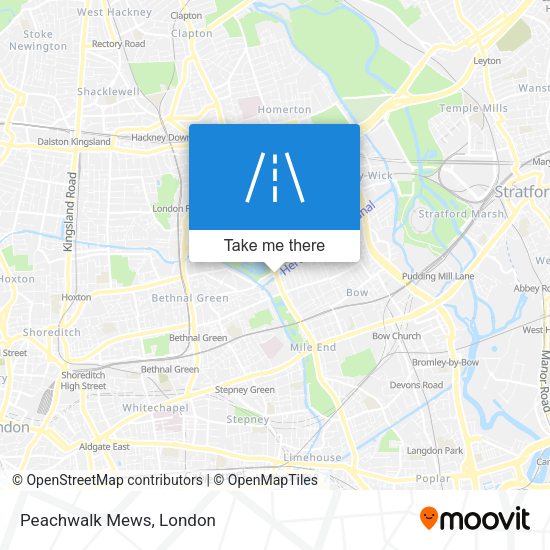 Peachwalk Mews map