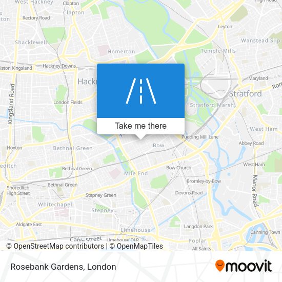 Rosebank Gardens map