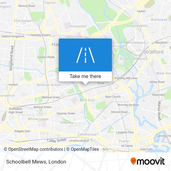 Schoolbell Mews map