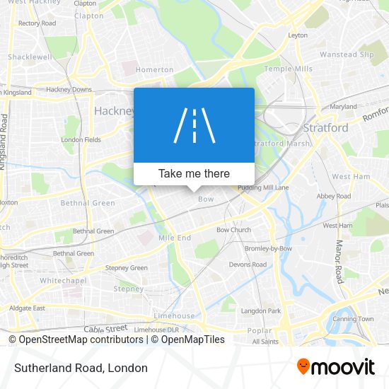 Sutherland Road map