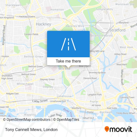 Tony Cannell Mews map
